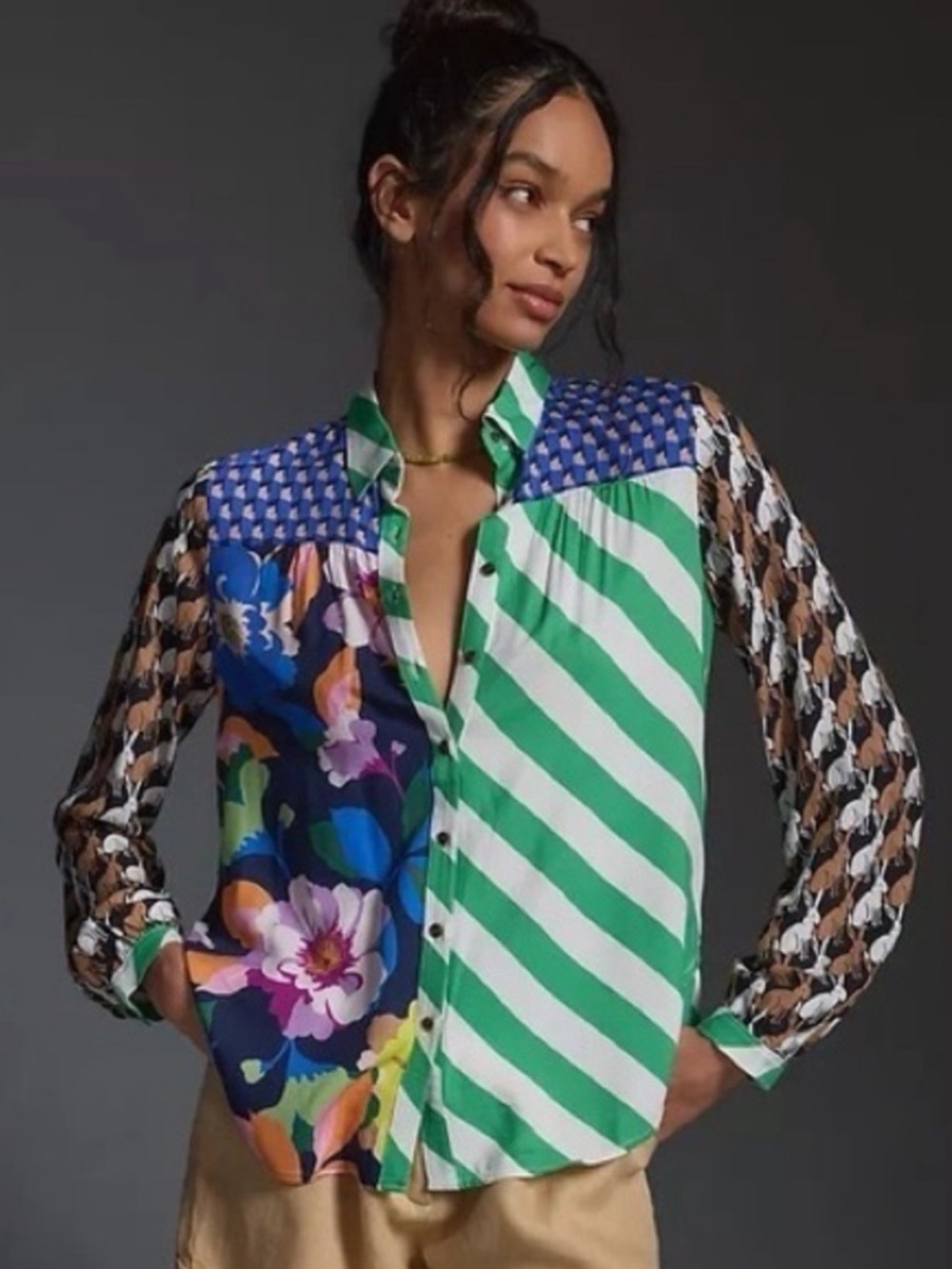 Anthropologie The Paz Buttondown Shirt by Maeve Size 2X NWT